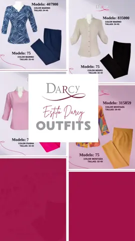 💖Escoge tu mejor combinación💖 #darcy #darcyonline #elegante #damas #estilodarcy 