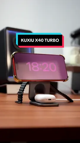 Kuxiu X40 Turbo. 3 in 1 wireless charger with 25w Qi 2.2 certification, perfect for any desk setup and nightstand. Super portable and a great travel essential! @KUXIUGLOBAL  #magsafecharger #magsafe #Tech #techtok #3in1charger 