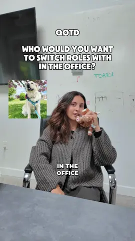 Today I asked the Torro office who they would want to switch roles with on the team... and count how many dogs were mentioned Want us to answer a question for our question of the day? Comment and we'll answer them!