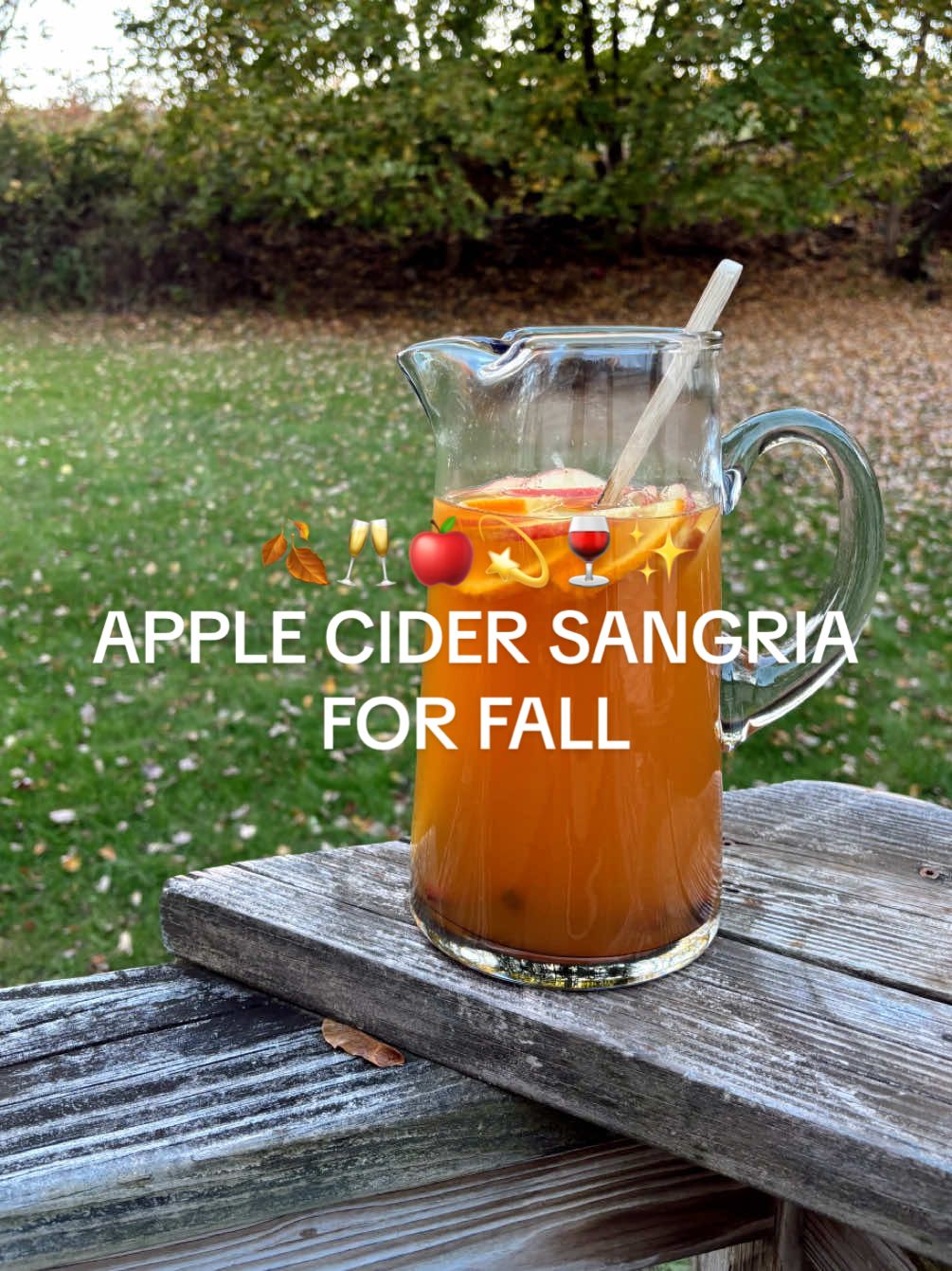 Replying to @AlyseNotAlice Apple Cider Sangria is always gonna be a a yes from me!!! #fallsangria #applecidersangria #easybatchcocktails #fallcocktail #EasyRecipe 
