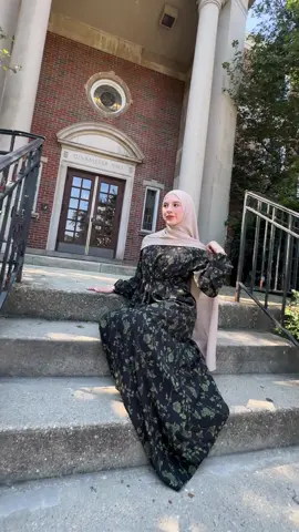 A whisper of green on midnight hues — meet the Samar Floral Dress. #NISWA #FallEdit