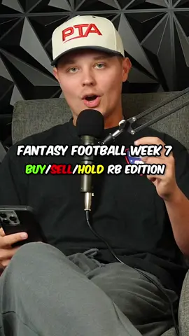 Fantasy Football Week 7 Buy/Sell/Hold RB Edition 🔥 #nfl #fantasyfootball 