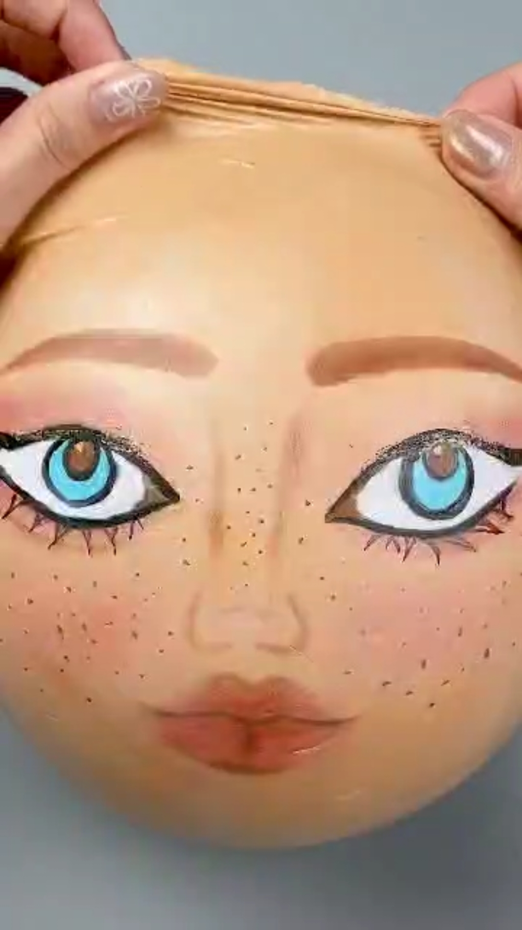 Oddly Satisfying Destroying Makeup on Watermelon #makeuponwatermelon#skincare#satisfying#fyp