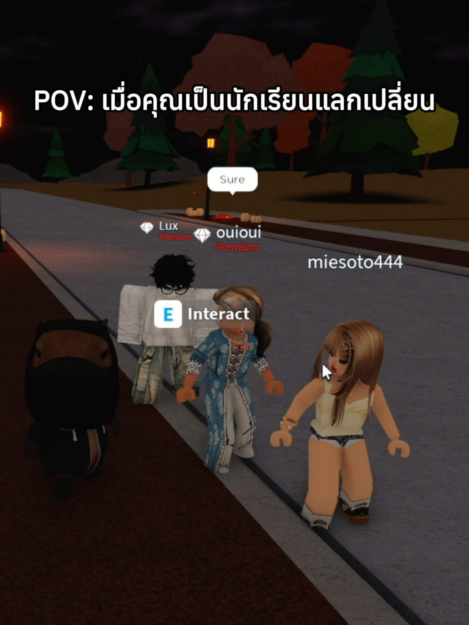 POV: เมื่อคุณเป็นนักเรียนแลกเปลี่ยน #roblox #นํ้าตาลตก @benzsmitz