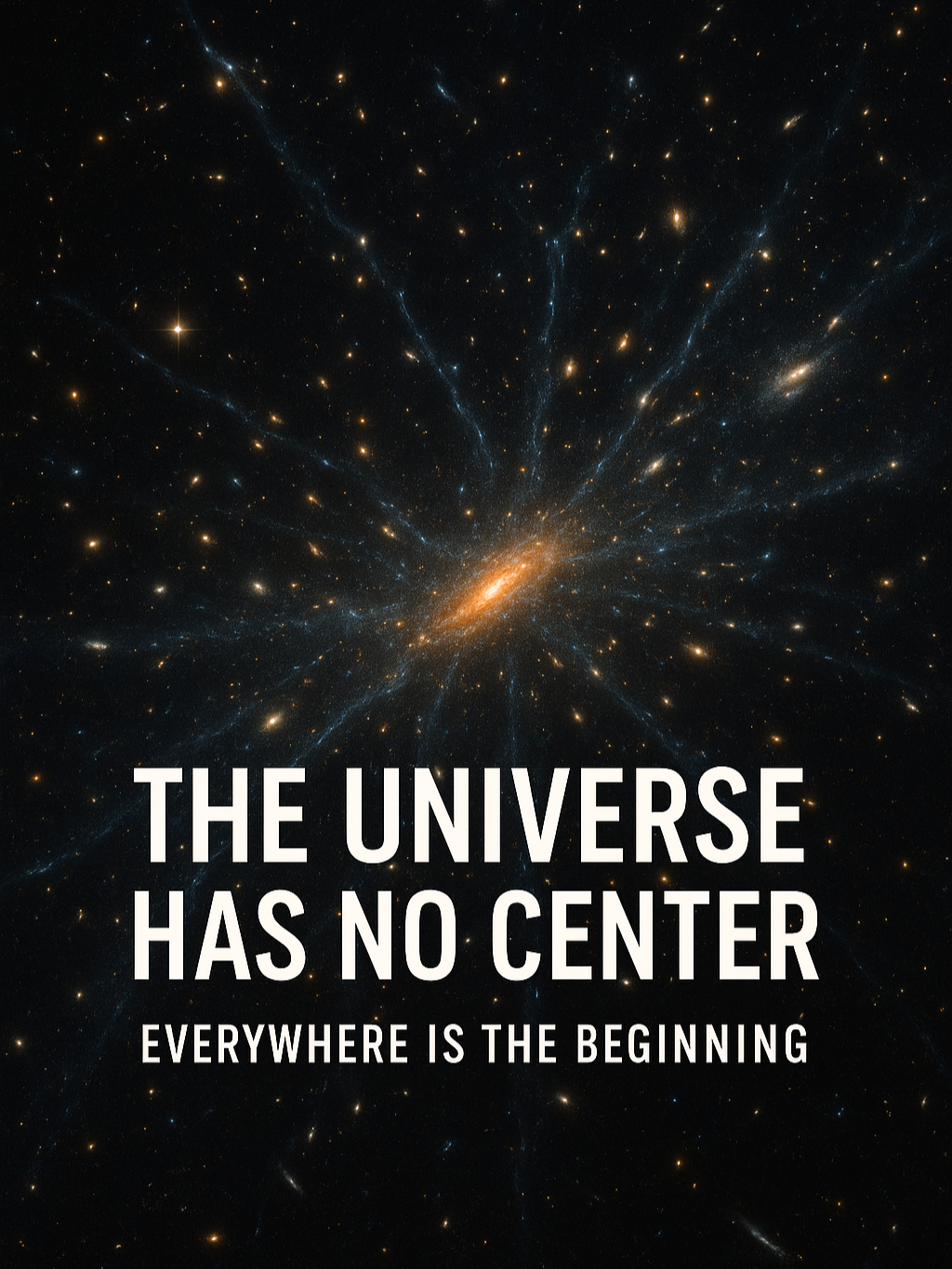 The Universe has no center. Everywhere is expanding. Everywhere was the beginning. 🌌 #BrightMatter #ScienceFacts #SpaceTok #Cosmos #BigBang #LearnOnTikTok