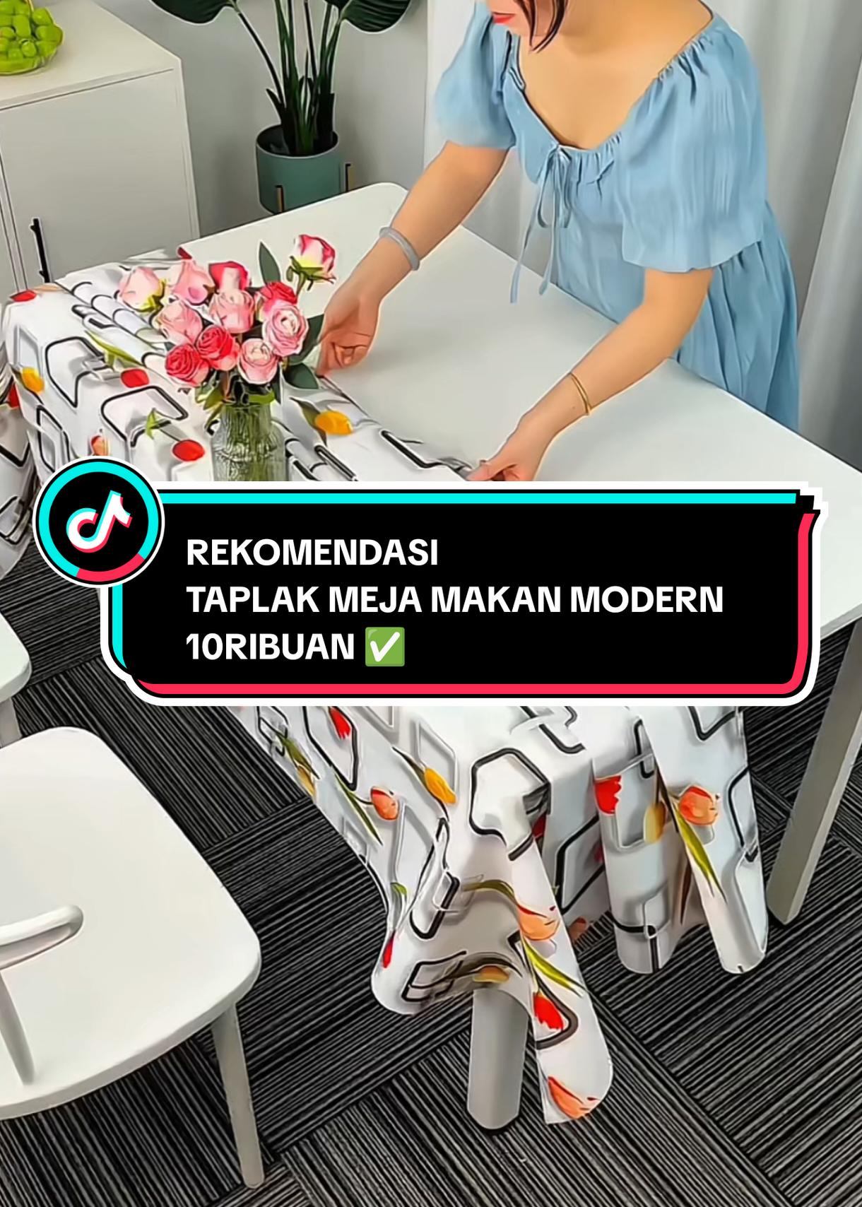rekomendasi taplak meja makan modern 10ribuan, bikin meja makan bunda jadi makin mewah dan modern #taplakmeja #taplakmejamurah #taplakmejaantiair #tiktokshopindonesia 