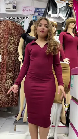 Vestido rib grueso #gamarramayorista #galeriasantalucia #santalucia #ropa2025 