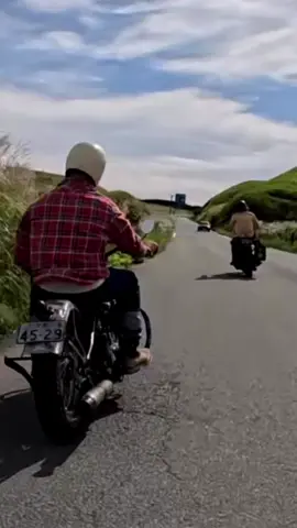 Black Bear Brand... back in Japan in the heart of it, on the seat of a vintage motorcycle, the mountains & coastline of Kyushu... another adventure begins!  Denim, motorcycle... and more. #JoshSirlin #BlackBearBrand #JapanAdventure #VintageMotorcycle #denim 