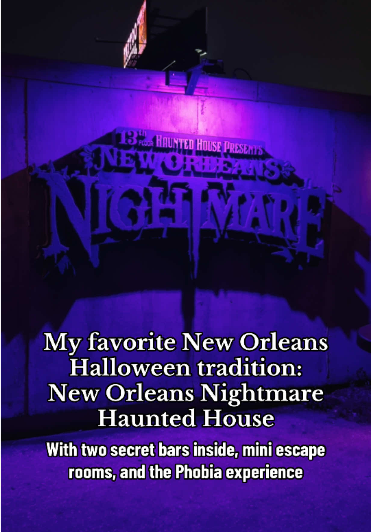 My favorite New Orleans Halloween tradition! The secret bars make this so fun! #neworleanshalloween #nolahalloween #thingstodoinneworleans #visitneworleans 