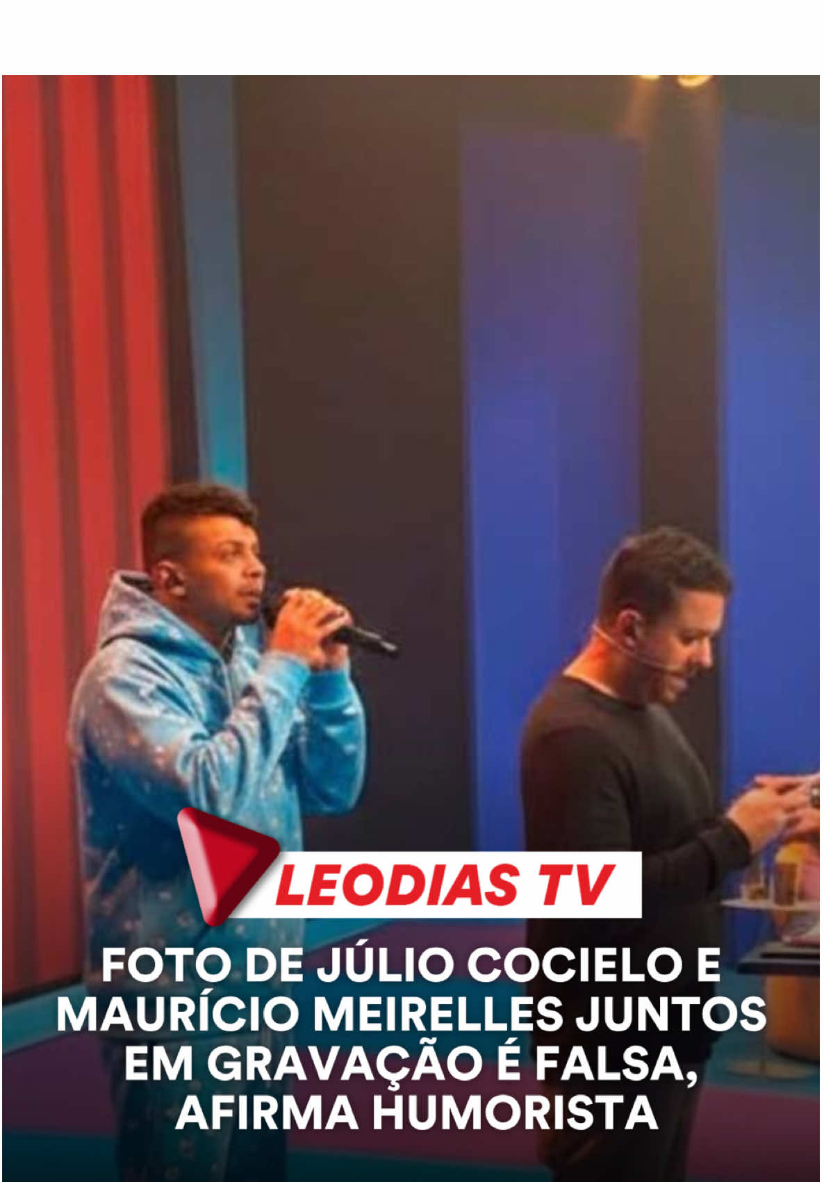 Maurício Meirelles bateu o martelo sobre uma suposta imagem que viralizou ao lado de Júlio Cocielo. O humorista revelou no 