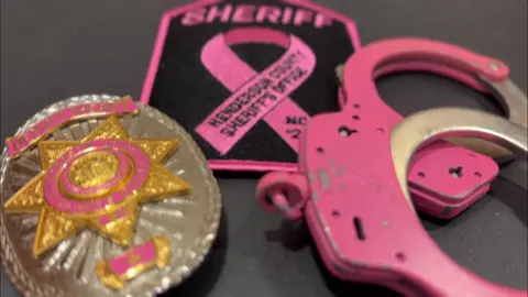 🎀 In October, we wear pink  not just for awareness, but for hope, strength, and survivors everywhere. 💖  #BreastCancerAwareness #ThinkPink #copsontiktok #sheriff 