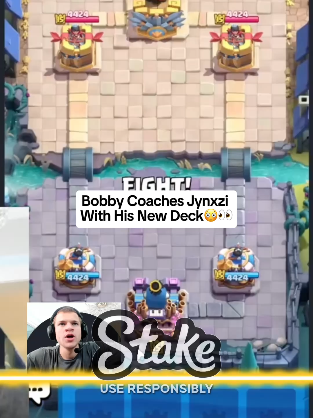 Bobby Coaches Jynxzi With His New Deck😳👀 #jynxzi #jynxziclips #jynxzirage #jynxzifunnymoments #viralvideos #fyp #clashroyale @jynxziontwitch