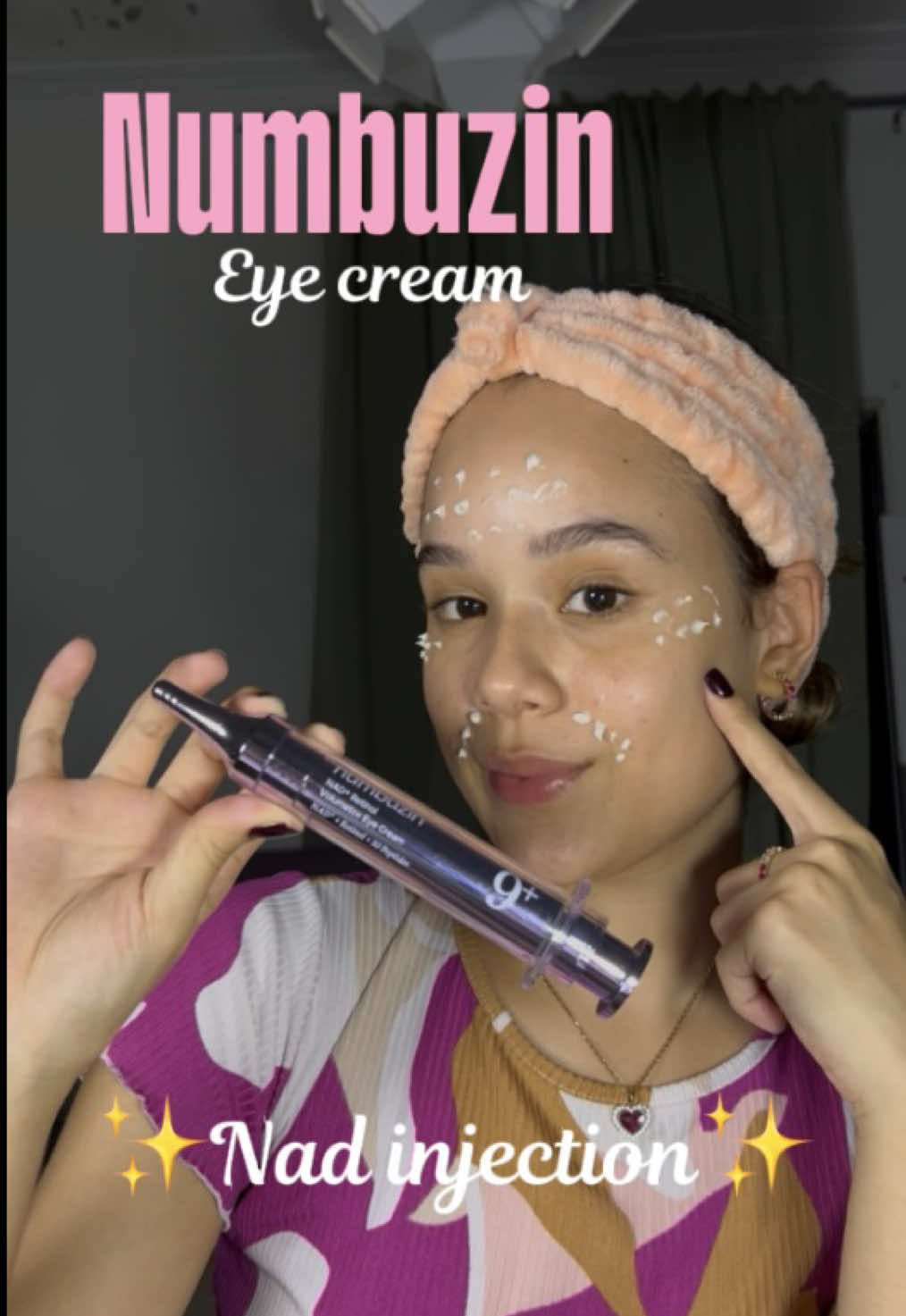 Celebs pay $500 ~ $1,000 for this, but the @numbuzin_global No.9 Eye Cream has real NAD+ + 50 peptides to smooth, firm, and plump your skin AND it’s number one the reviewed on Amazon. If you want to try it out, make sure to get it on Amazon! 💗✨. #numbuzin #numbuzinmates #nad #botox #aging 