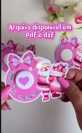 Arquivo digital para lembrancinha de Natal #arquivodigital #natalrosa #natal2025 #lembrancinhadenatal 