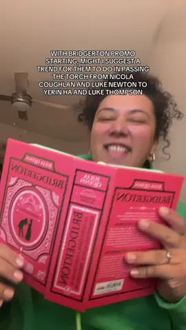 While I would love to be a part of the content creators who are a part of the #Bridgerton season 4 press tour (I’ve never been asked so I’m just manifesting at this point), so if I’m not, can someone PLEASE do this trend with #NicolaCoughlan and #LukeNewton in passing the torch to #YerinHa and #LukeThompson 🙏🏽 I know you might not get to post it until next year, BUT it would be so awesome to see! 💜 