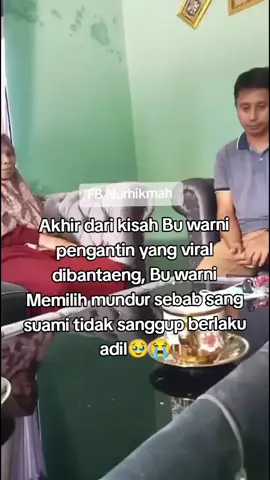 Orang baik selalu sabar, orang sabar selalu tenang, orang tenang diterima doanya, kelak akan ada lelaki baik Bu warni 🤲🥹😭