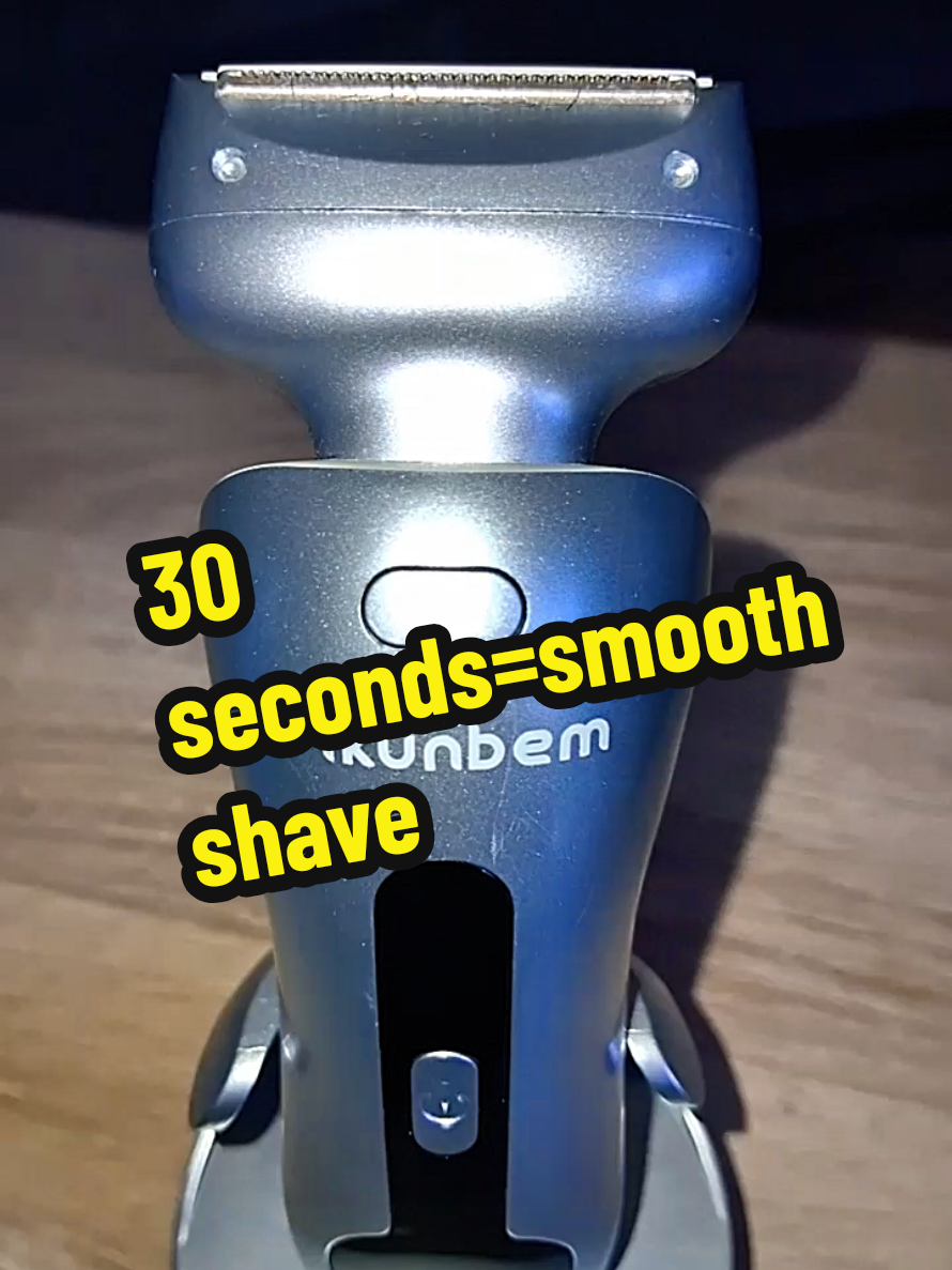 Late again? You can still get a clean shave in 30 seconds.  Akubem electric shaver  mens grooming close shaver cordless shaver  waterproof shaver  no razor burn USB rechargeable shaver  travel shaver  painless shaver  barber quality at home #tiktokgostay #tiktokshopcreatorpicks #smoothshave 
