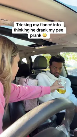 I told him I had to drop a sample off to my Dr, but should I tell him it was fake? 🤣 #fyp #couple #relationships #prank #pregnant #romeloandskylair 