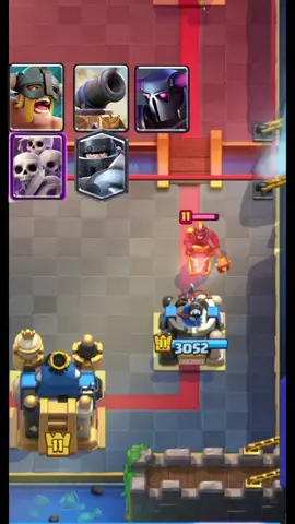 The only right way to defend hog rider #clashroyale #hogrider #larry #megaknight #fyp 
