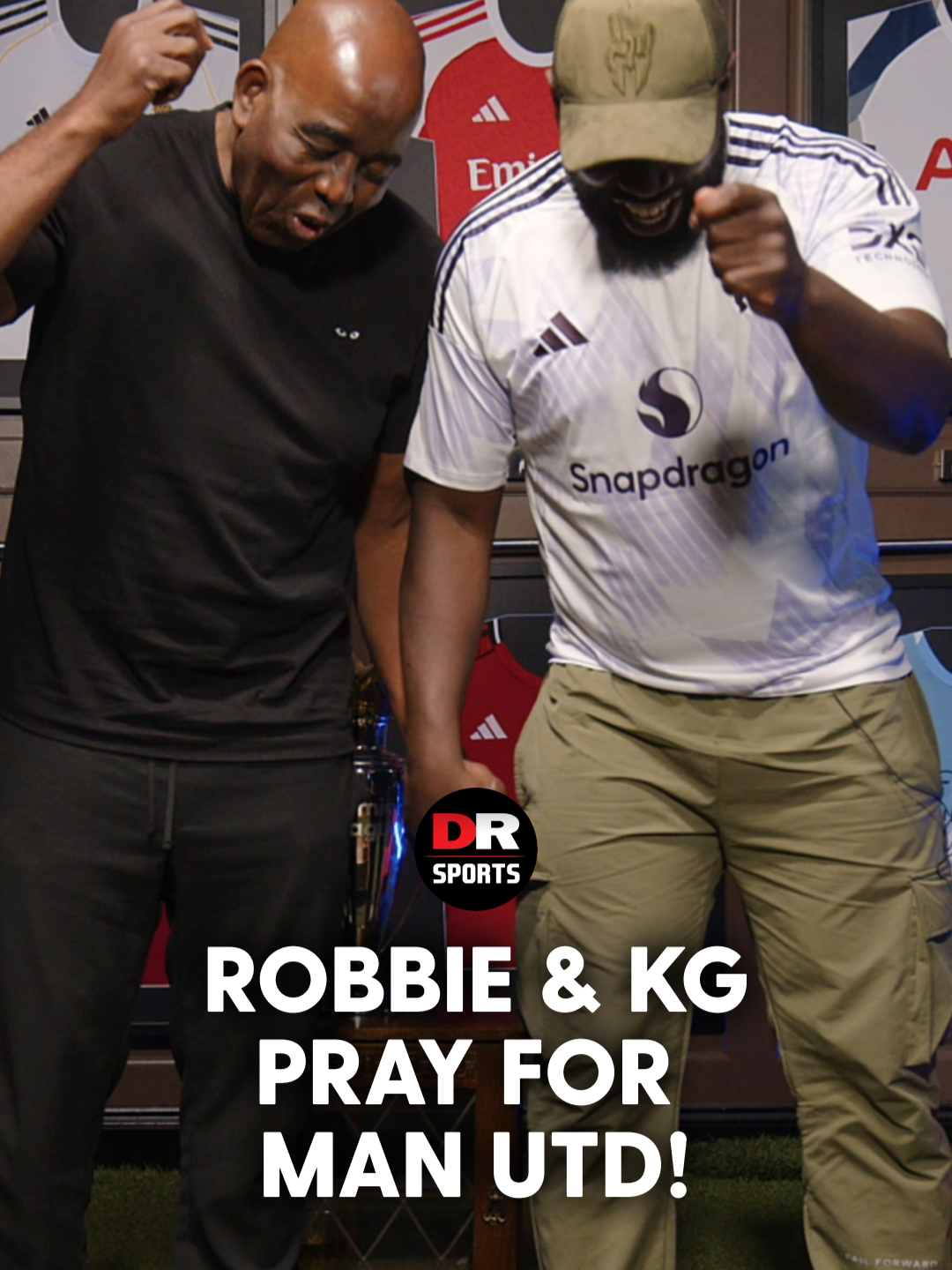 Robbie and KG had a prayer meeting before Man Utd's game against Liverpool! 😅 #BestOfEnemies #ManUtd #Liverpool