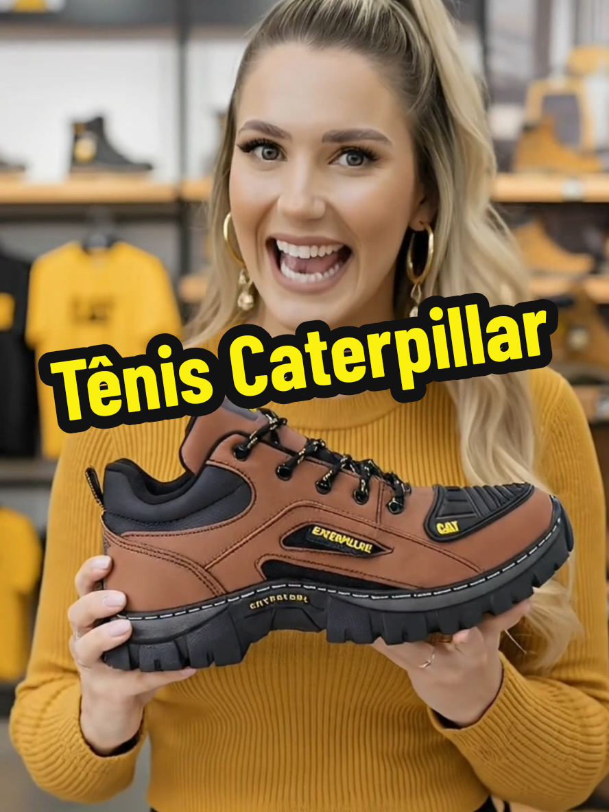 tênis Caterpillar em outras lojas custa mais de R$249, e aqui no TikTok Shop tá saindo por menos de R$100!😱 Confortável, resistente e com sola tratorada que não escorrega perfeita pra quem quer estilo e durabilidade no dia a dia. 🔥 Aproveita antes que acabe! #botacaterpillar  #caterpillar  #estiloeconforto  #tiktokshop 