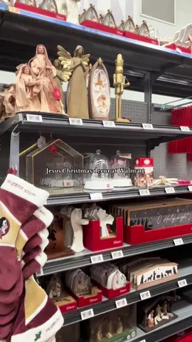 Jesus Christmas decor at Walmart ✝️🩷 #walmartchristmas #christmas2025 #jesusisthereasonfortheseason 