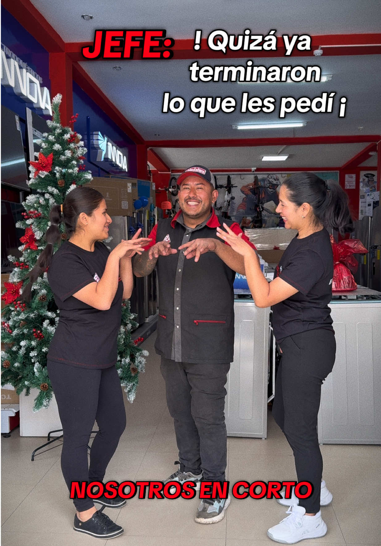Nos unimos al trend del likeee #humor #trabajo #fyp#tienda #electrodomesticos 