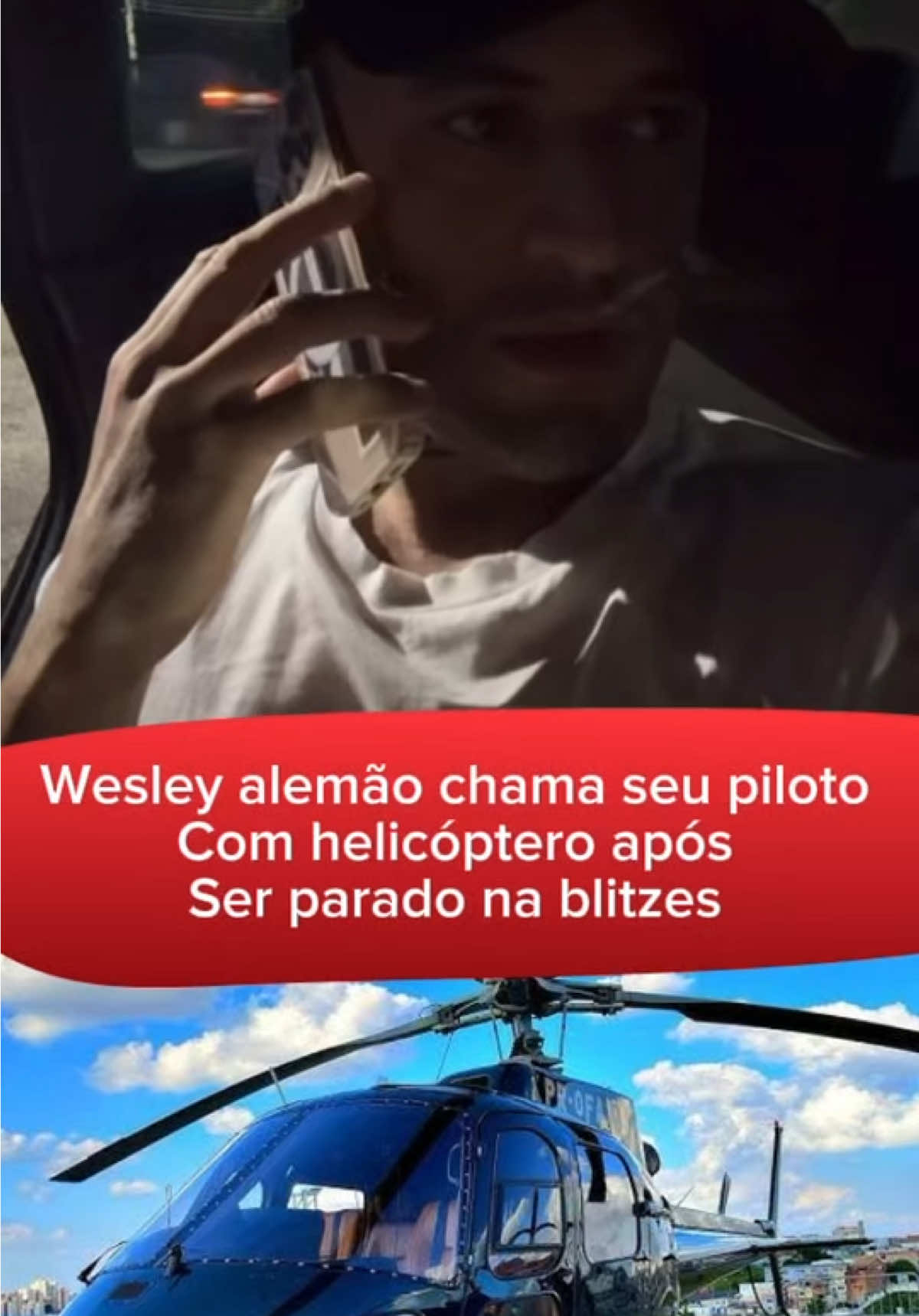Polícia parou na blitzes chamou seu piloto com o helicóptero  #wesleyalemao #viraltiktok #viral #sp #jornalismo 