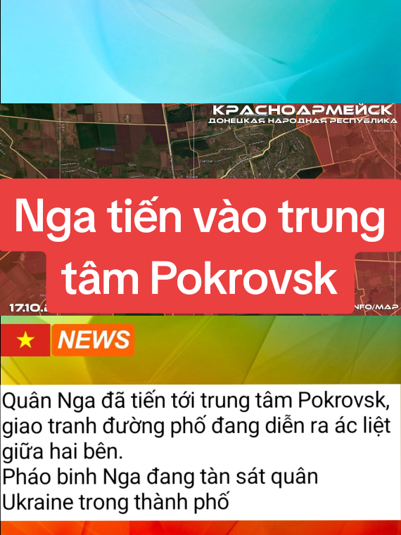 Quân Nga đã tiến vào Trung tâm thành phố Pokrovsk, pháo binh Nga đang tàn sát quân Ukraina. #fyp #Tintuc #russiawarukraine #tintuc24h #ukraine 