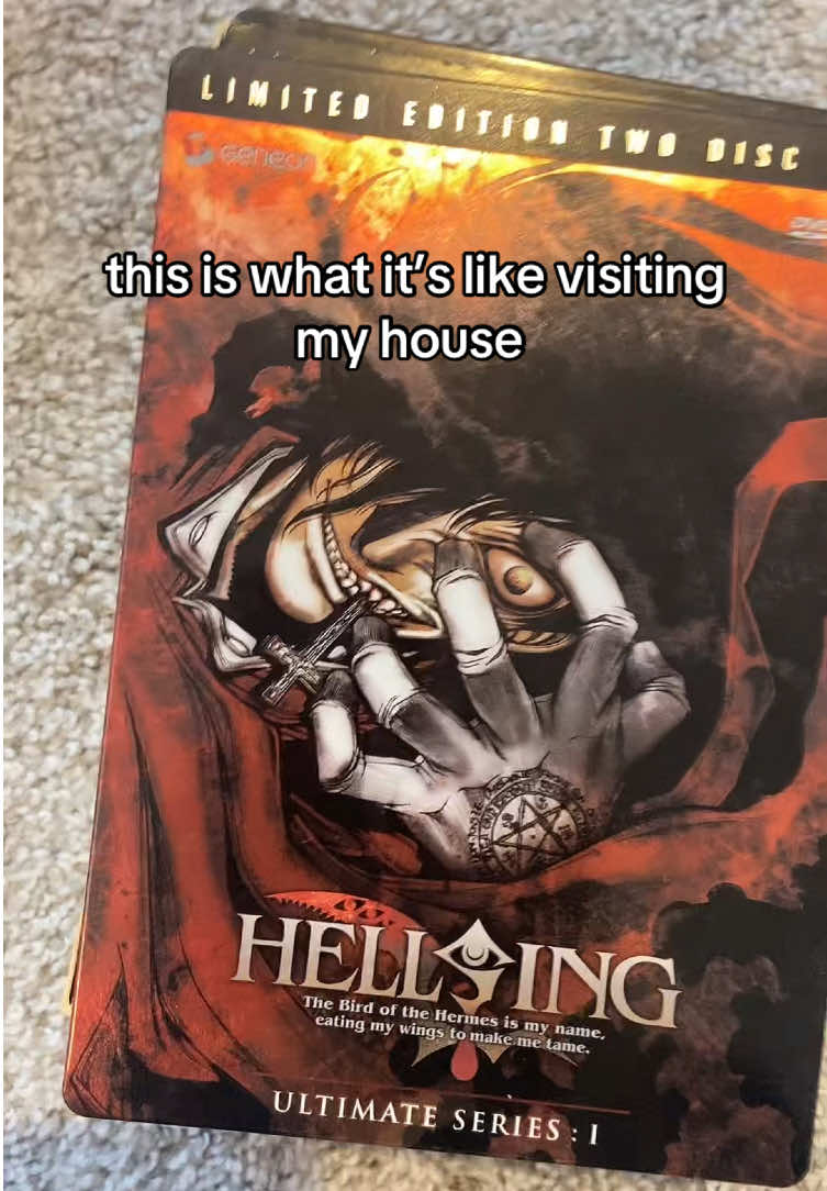#Hellsing my brain is fried but at least I’m cool #hellsingultimate #alucardhellsing #serasvictoria #dvdcollection 