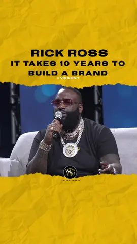@richforever It takes 10yrs to build a brand. Can a trusted brand be built overnight? #rickross 🎥 @earnyourleisure