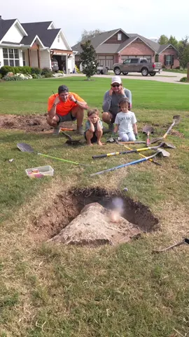 Replying to @Kristen W Another Rock in my Lawn. #lawnrenovation 
