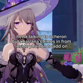 emanator conversation. | #HonkaiStarRail #hsrcreators #phainon #herta #acheron 