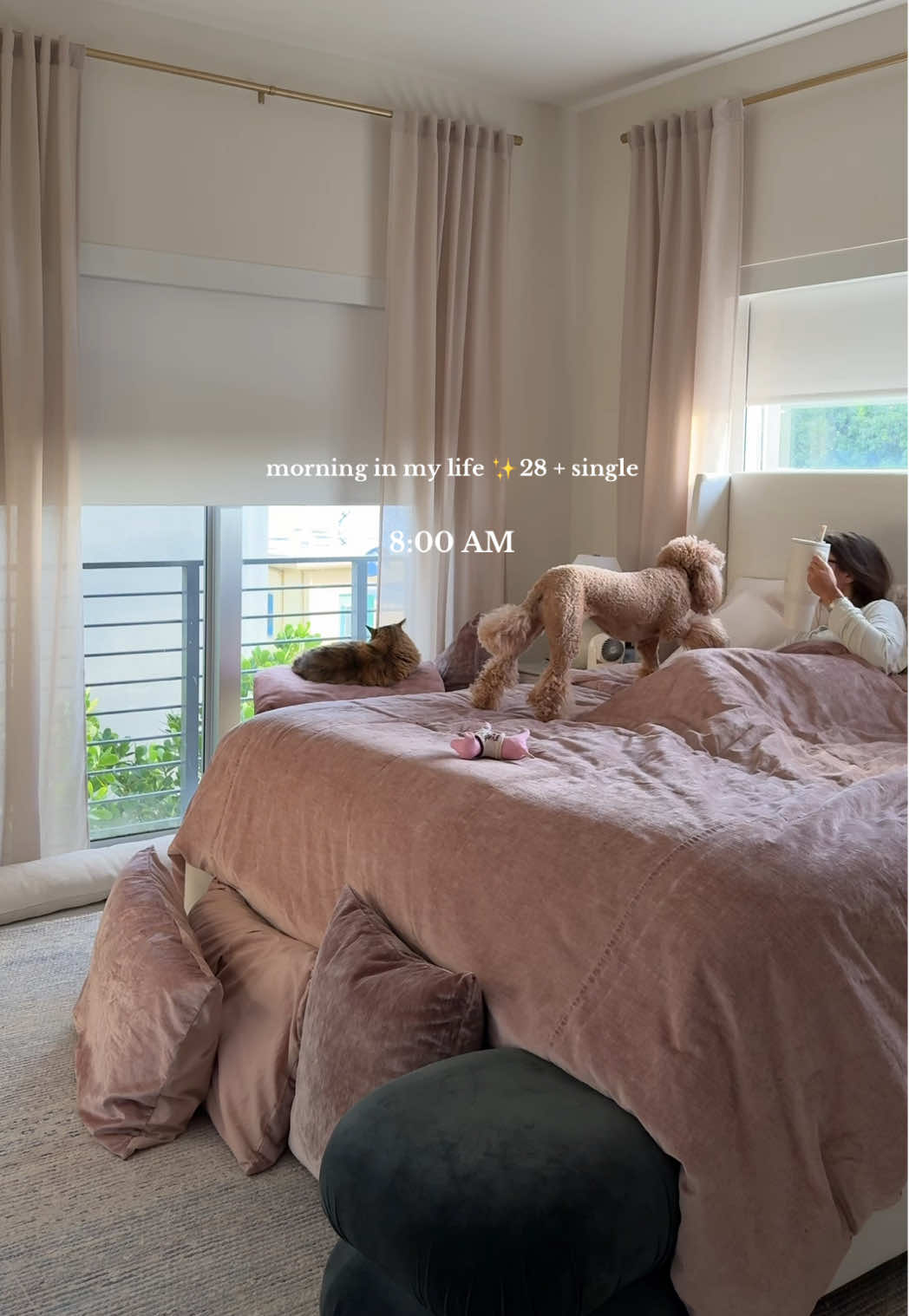 feeling a little under the weather but nonetheless a good morning 🙏 #timestampvlog #timestamps #morningvlog #peacefulmorning #singlegirl @SALT & STONE @Eberjey @THE OUAI @True Botanicals @437 @My Happy V @Huda Beauty @Pura Vida Miami 