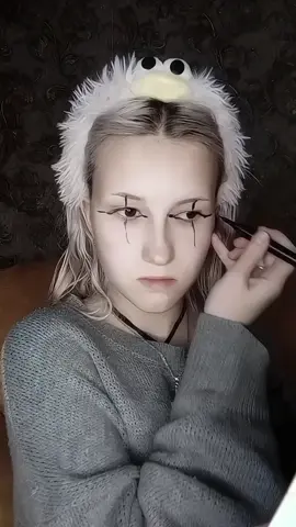 как вам?) #а #макияж #хэлловин #makeup 