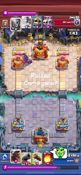 si fue suerte pero esta gente que come megacaballero#megaknight🏳️‍🌈 #clashroyale #lanzafuegos 