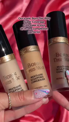 You don’t just need a concealer - you need a concealer that keeps up! 🙌  Born This Way Super Coverage Concealer is your go-to for: ✔️ Early mornings (say goodbye to dark circles 👋) ✔️ Last-minute breakouts (full coverage without irritation 💪) ✔️ Quick glam (contour + brighten with one product ✨) ✔️ Long days (12-hour wear that doesn’t budge ⏰)  It’s oil-free, crease-proof, and packed with ingredients that leave your skin better than before! 🩷 One tube, endless options. Shop now on toofaced.com! 🥰  #toofaced #tfcrueltyfree #tfbornthisway 