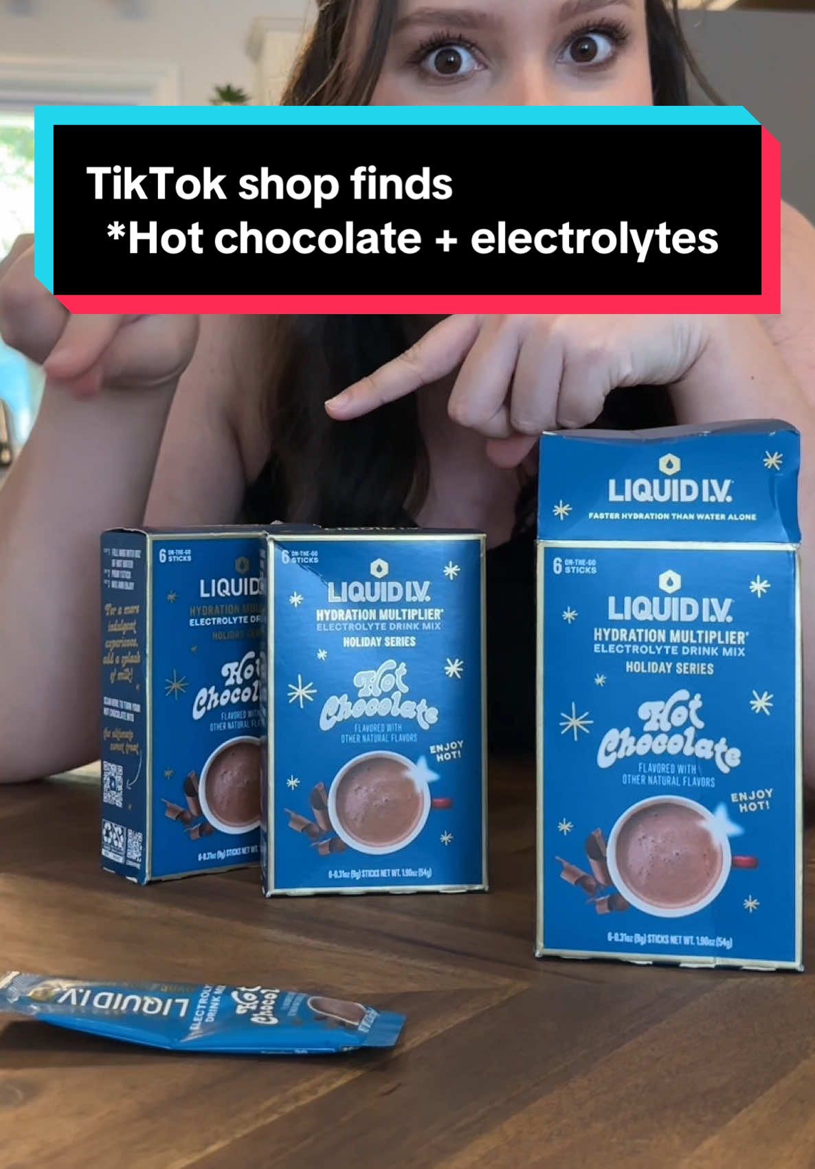 NEW hot chocolate electrolyte drink 🤩 tastes just like your favorite cold weather treat! 🤯 #liquidiv #hotcocoa #hotchocolate #electrolytes #cozy 