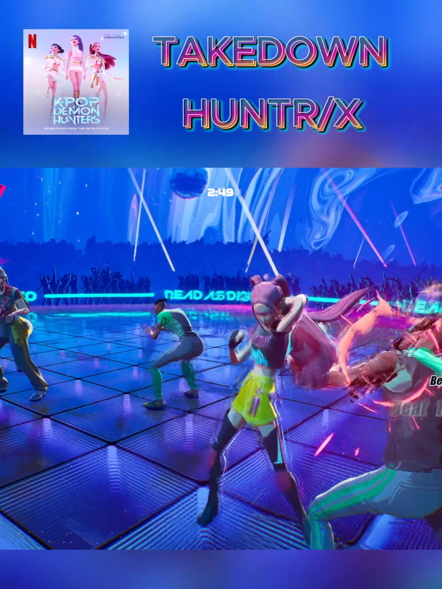 Demons don't belong in our world!👊👹 Dead As Disco x HUNTR/X [BPM:140 / MS:281] #DeadAsDisco #RhythmGame #GamingTikTok #MusicGame #kpopdemonhunter