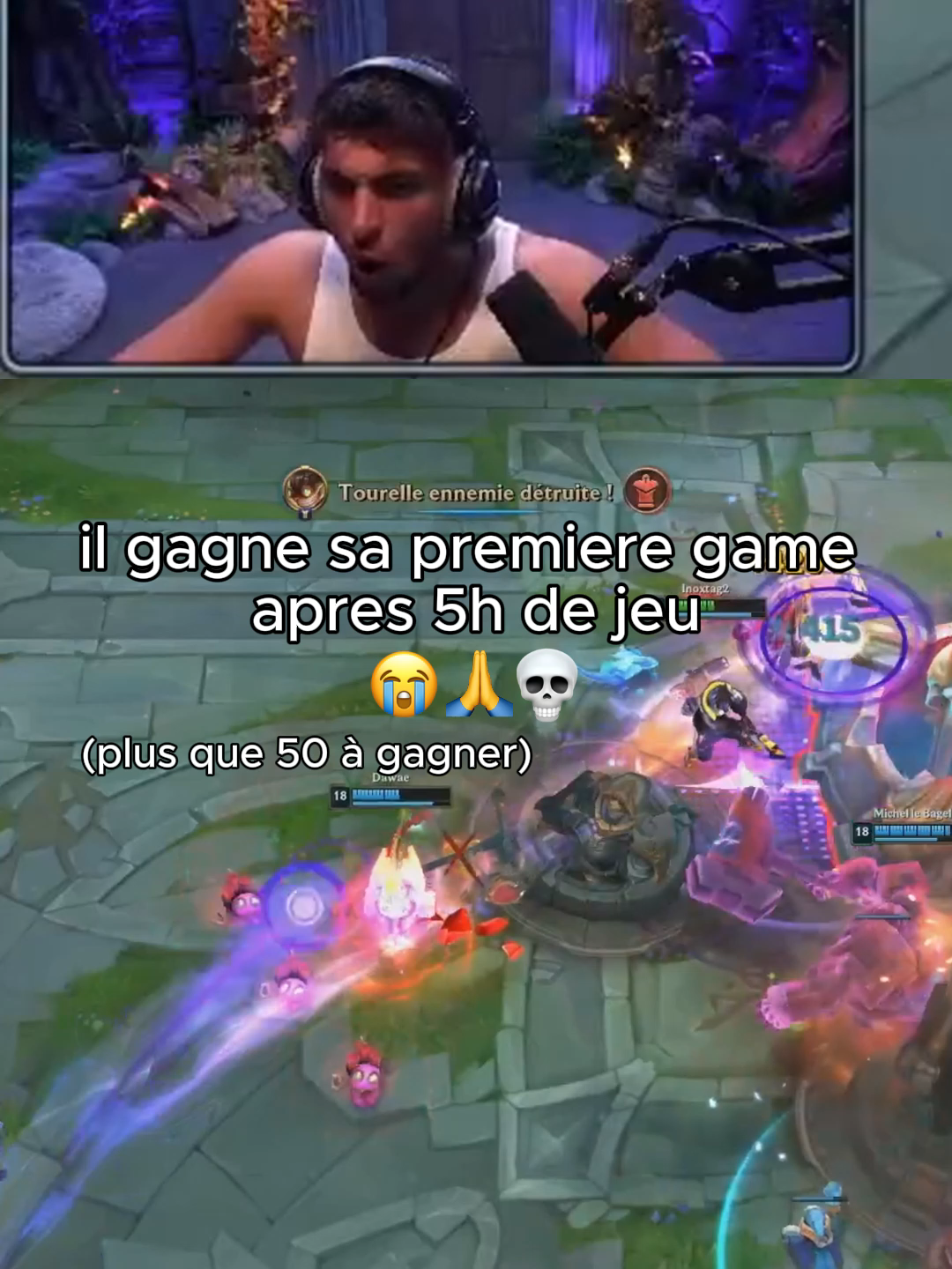 la game a duré 1h10 ptdrr 😭🙏💀 #inox #inoxtag #GamingOnTikTok #leagueoflegends