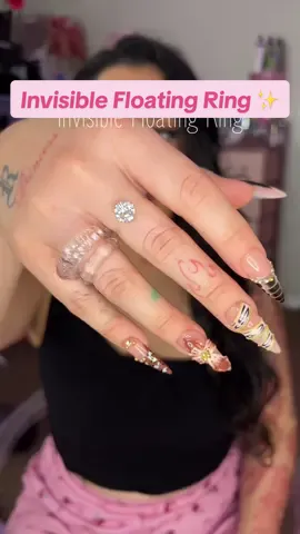 This ring is so cool! I was today years old when I found out they made clear band rings 🤭 I love it! Gives it that invisible floating look and the moissanite diamond makes it so sparkly! ✨ #Ring #FloatingRing #Moissanite 