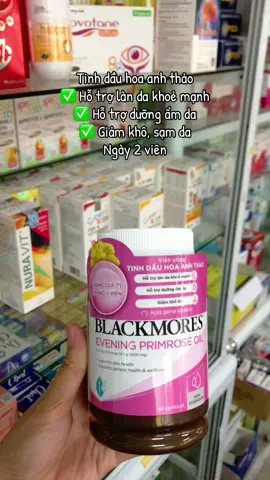 Tinh dầu hoa anh thảo  ✅ Hỗ trợ làn da khoẻ mạnh  ✅ Hỗ trợ dưỡng ẩm da ✅ Giảm khô, sạm da  Ngày 2 viên #blackmores #tinhdauhoaanhthao #tiktok #xuhuong 