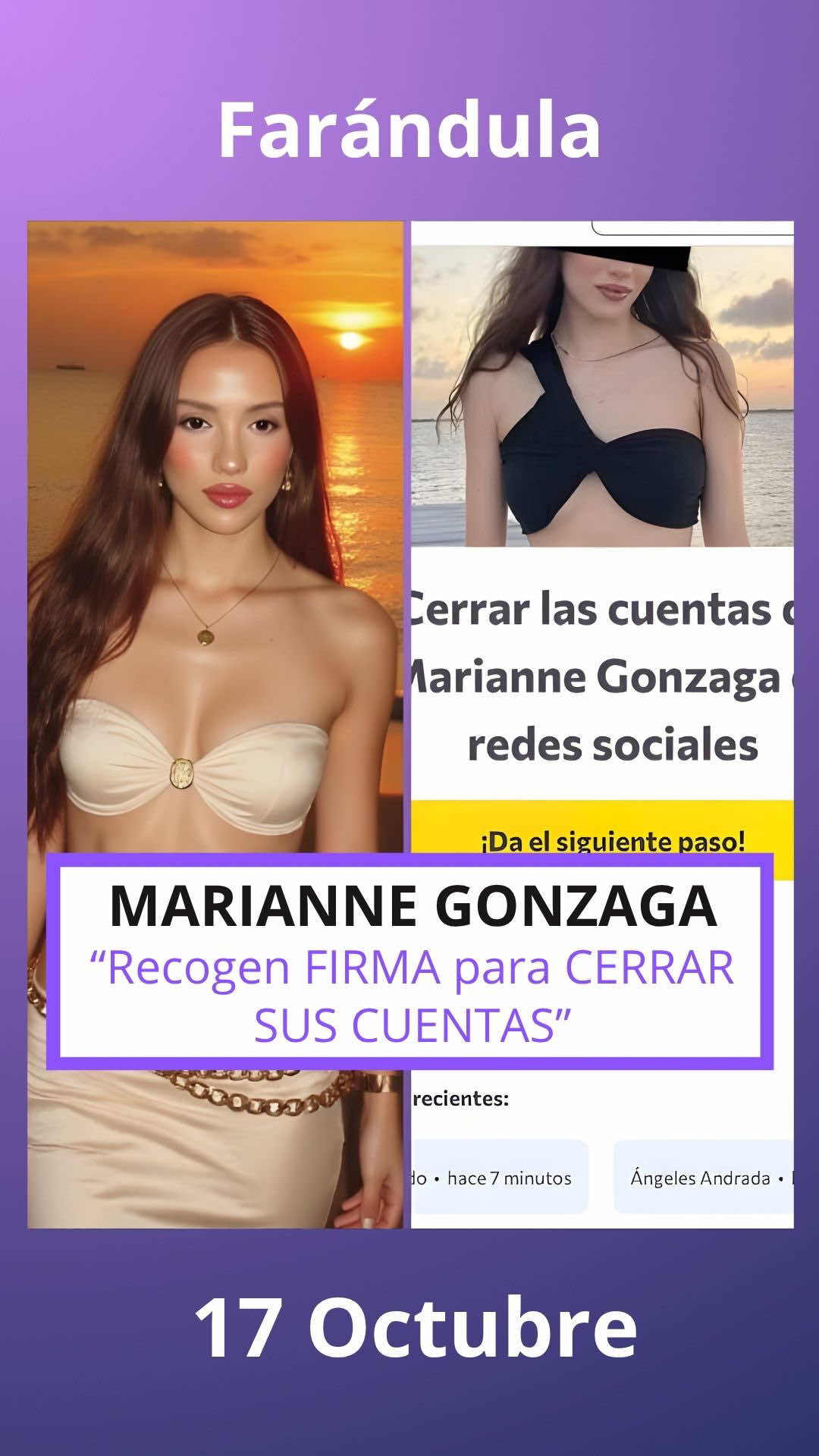 Respuesta a @Jeslin Rodríguez RECOGEN firmas para cerrar cuenta a MARIANNE GONZAGA #mariannegonzaga #valentinagilabert 