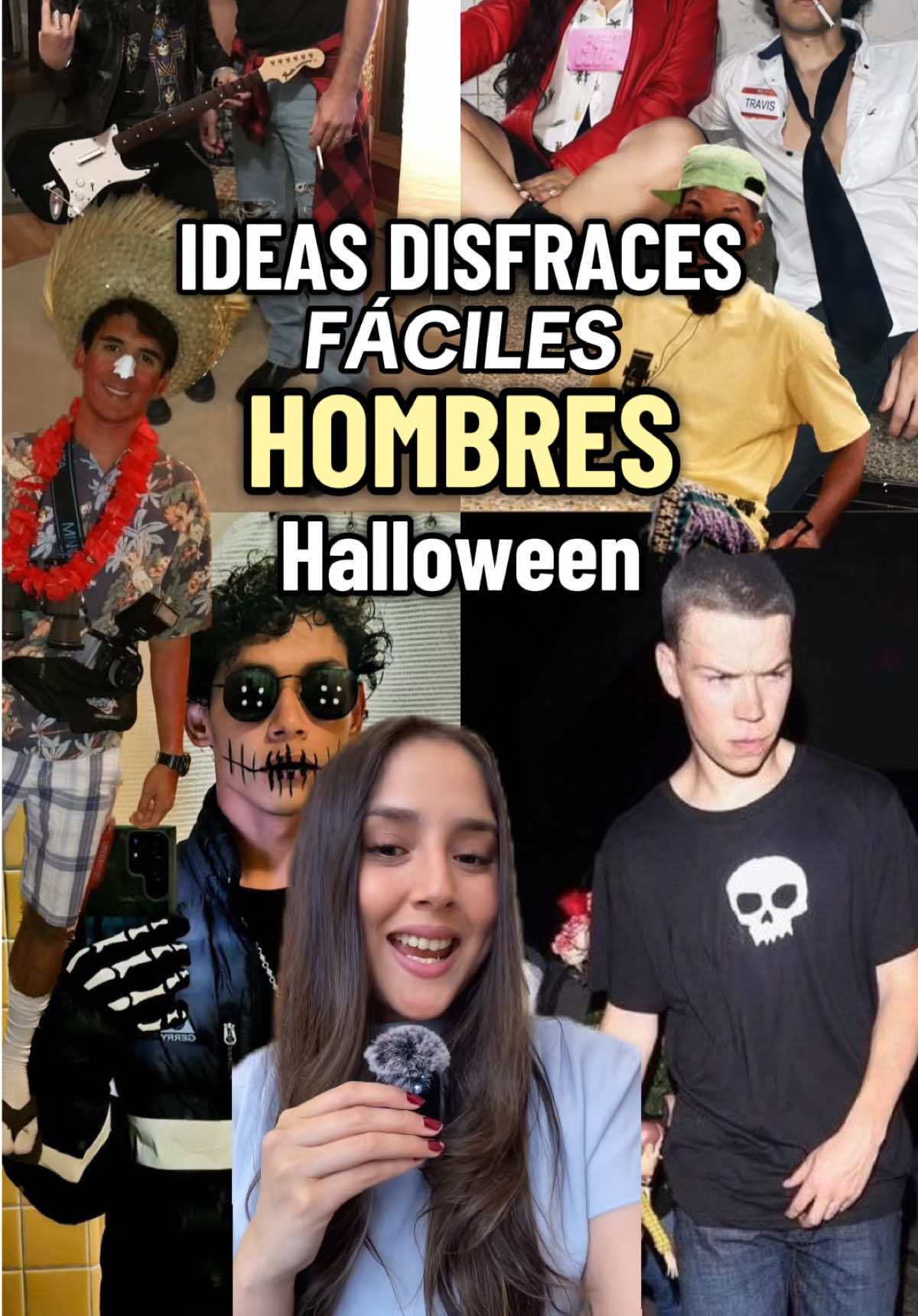 💀6 IDEAS DE DISFRACES RÁPIDOS PARA HOMBRES 👻🎃  Comparte este video y guárdalo para que no te olvides!!  #halloweenlook #halloweencostume #nochedebrujas #costumeidea #disfraces 