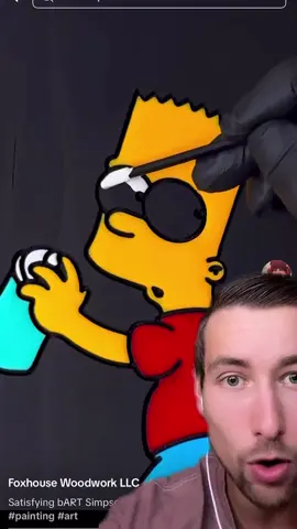 @Foxhouse Woodwork LLC wait a second #satisfying #woodworking #painting 