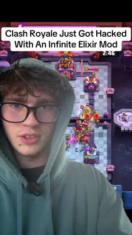 Clash Royale got hacked with an infinite elixir mod #fyp #foryoupage #clashroyale #clashroyalemoments #clashroyalememes 