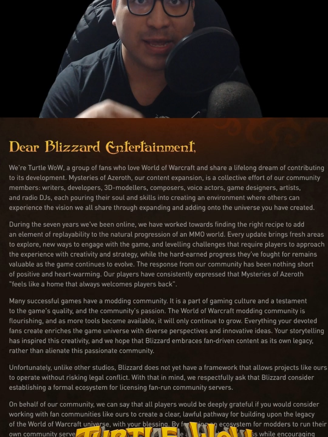 📢¡TURTLE WOW BUSCA LA RECONCILIAZIÓN! 🐢| !CARTA DEDICADA A BLIZZARD QUE LO CAMBIA TODO¡ 🔥 | #wow #turtlewow #mmorpganime #mmorpg #blizzard #warcraft #gameplay #wowhardcore #turtlewowlatam
