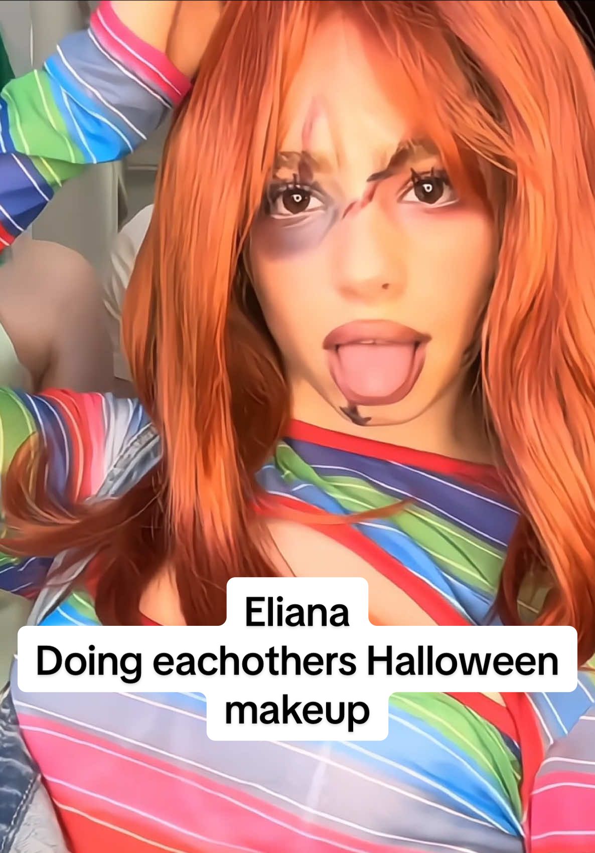 ELIANA || Eliana Doing eachothers Halloween makeup scenepack || #kalogeras #goodquality #scenepack #popular #elianakalogeras @Eliana Kalogeras 