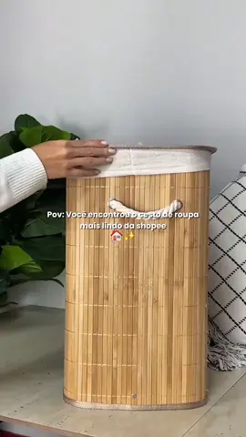 o melhor cesto da shope #achadinhosdashopee #casa #casaluxo #moveis 