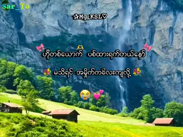 ပစ်ထားတယ်နော်😭💕 . . .#mg_ksl #mg_ksl_2010 #fyp #foryou #lyrics💐 